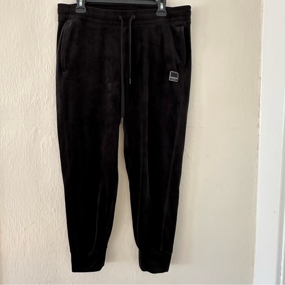 DKNY Velour Black Joggers Like New Medium - Picture 4 of 7
